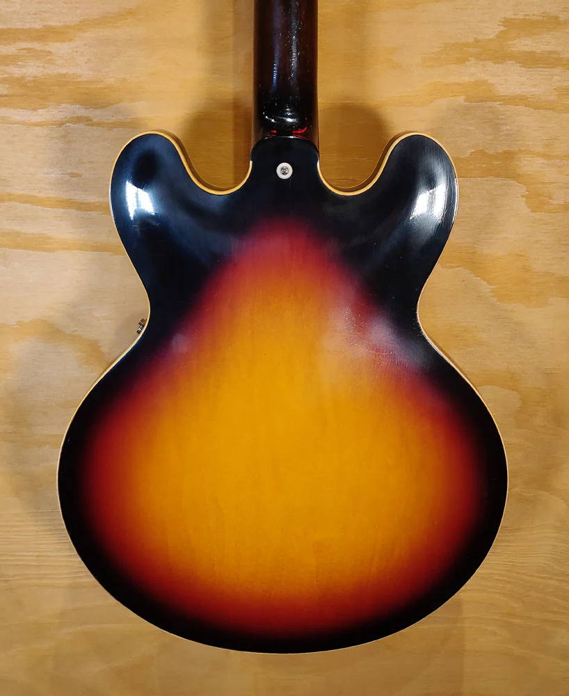 Gibson Murphy Lab '58 ES-335 Electric Guitar in Light Aged Triburst - Image 5