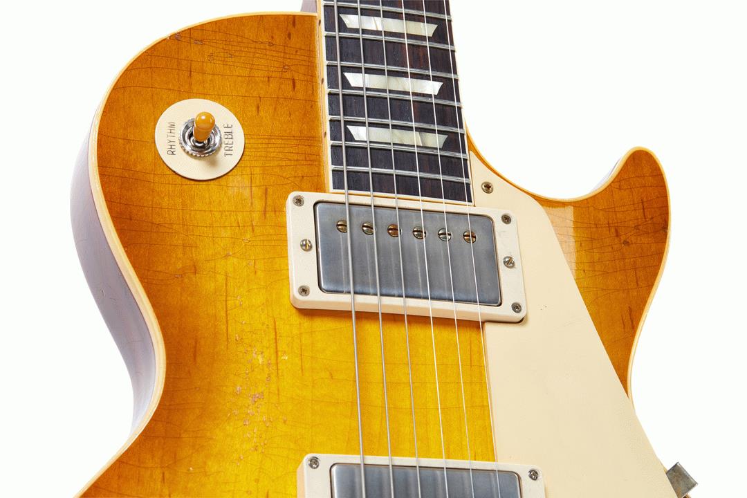 Gibson Murphy Lab 58 Les Paul Standard Electric Guitar Heavy Aged Lemon Burst - Image 7