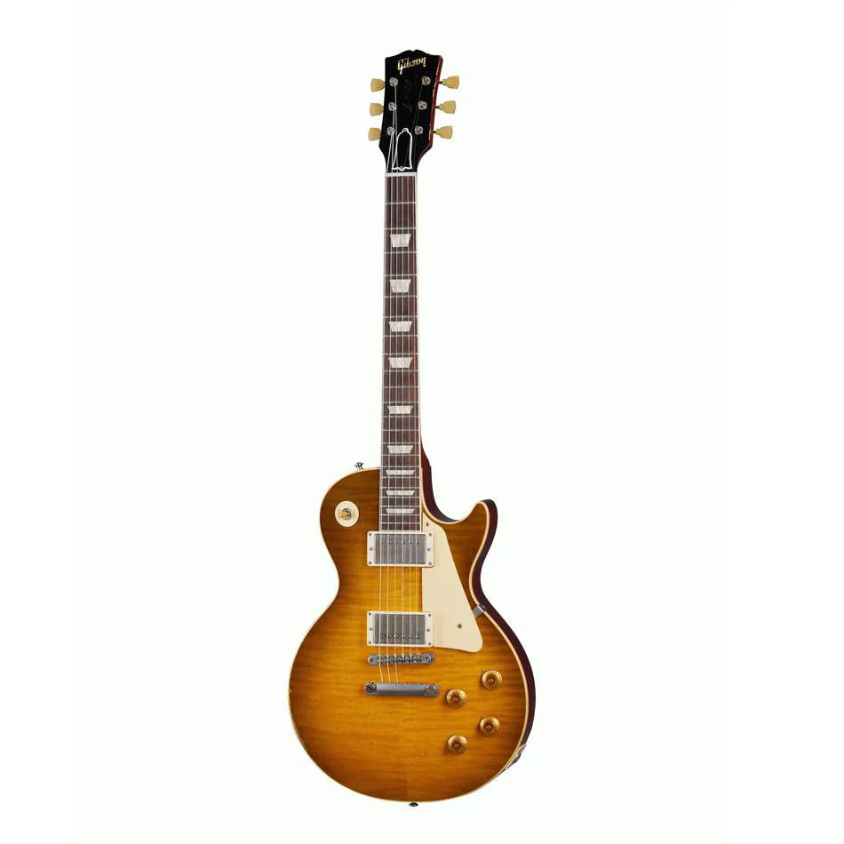 Gibson Murphy Lab 59 Les Paul Standard Electric Guitar Heavy Aged Golden Poppy Burst - Image 4