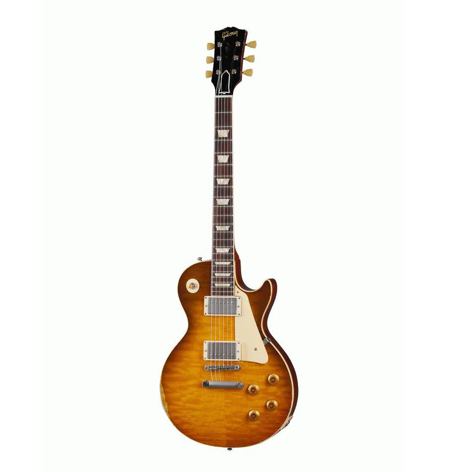 Gibson Murphy Lab 59 Les Paul Standard Electric Guitar Heavy Aged Green Lemon Fade - Image 5