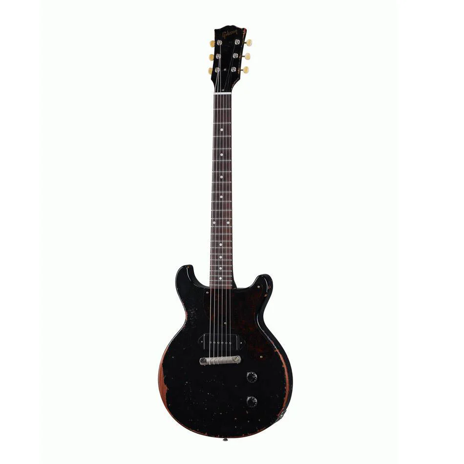 Gibson Murphy Lab 60 Les Paul Junior Electric Guitar Double Ultra Heavy Aged Ebony - Image 4