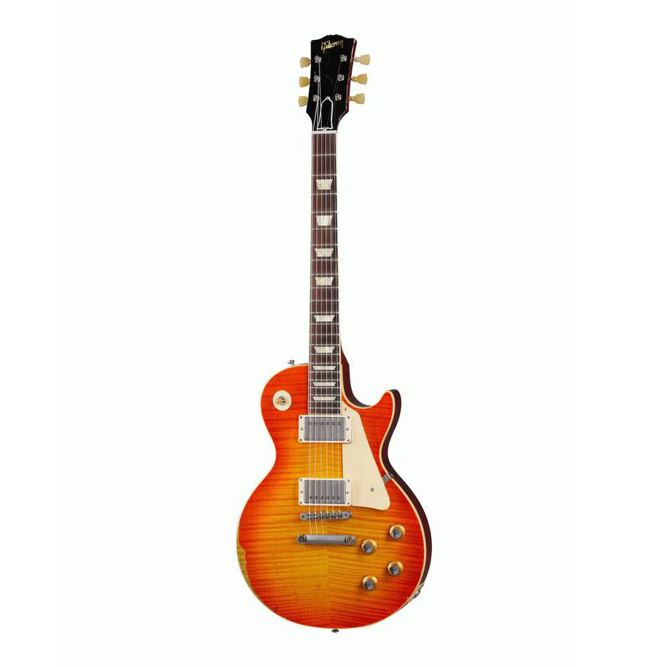 Gibson Murphy Lab 60 Les Paul Standard Electric Guitar Heavy Aged Tangerine Burst - Image 5