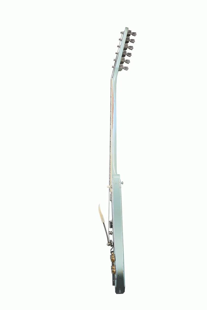 Gibson Murphy Lab 63 Firebird Electric Guitar with Maestro Vibrola Heavy Aged Frost Blue - Image 6