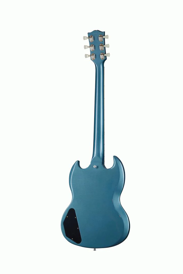 Gibson Murphy Lab 64 SG Standard Electric Guitar with Maestro Vibrola Light Aged Pelham Blue - Image 4