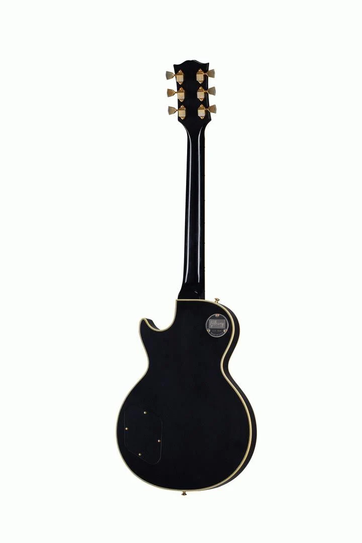 Gibson Murphy Lab 68 Les Paul Custom Electric Guitar Ultra Light Aged Ebony - Image 2