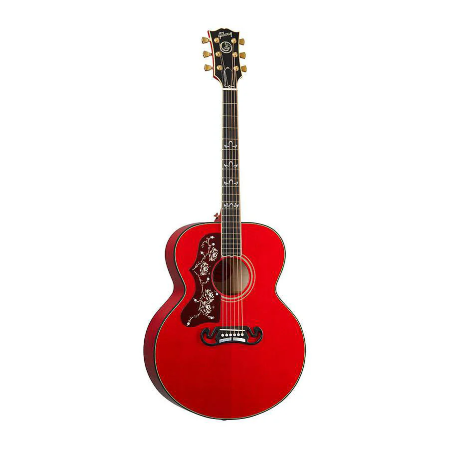 Gibson Orianthi SJ200 Left-Handed Acoustic Guitar - Cherry - Image 2