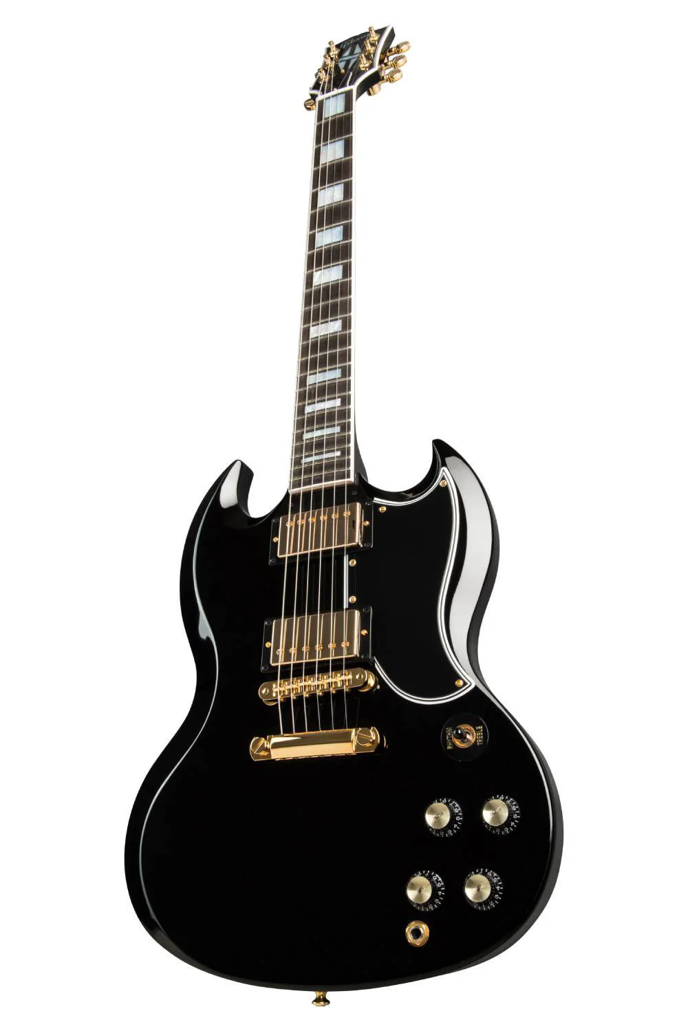 Gibson SG Custom 2 Pickup Electric Guitar - Ebony Fingerboard - Ebony - Image 6