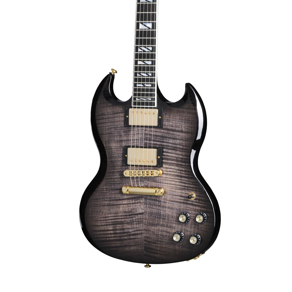 Gibson SG Supreme Electric Guitar in Translucent Ebony Burst - Image 7