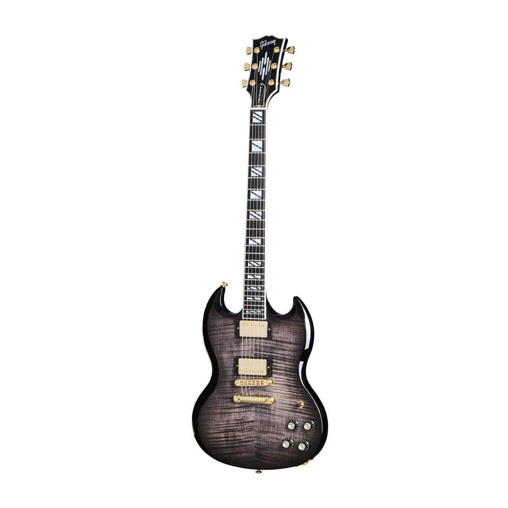 Gibson SG Supreme Electric Guitar in Translucent Ebony Burst - Image 8