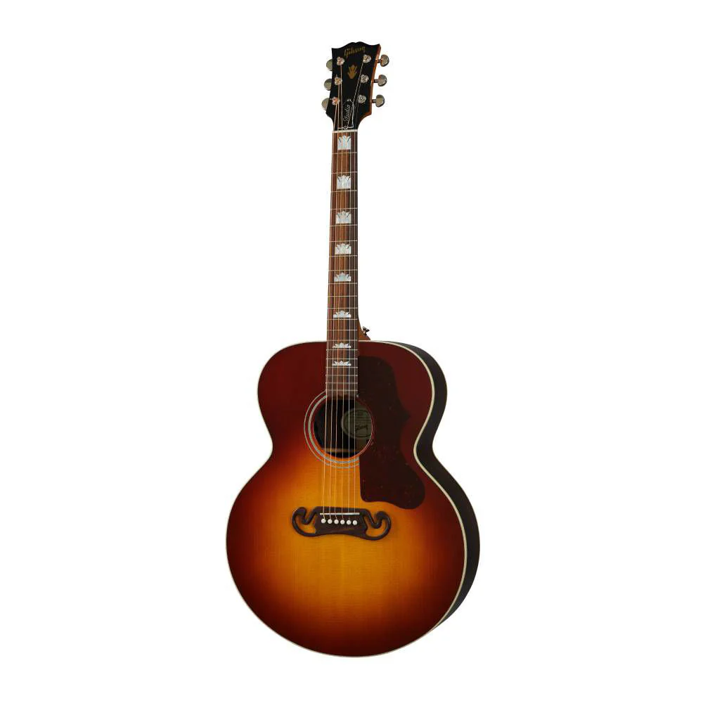Gibson SJ200 Studio Acoustic Guitar - Rosewood - Rosewood Burst - Image 8
