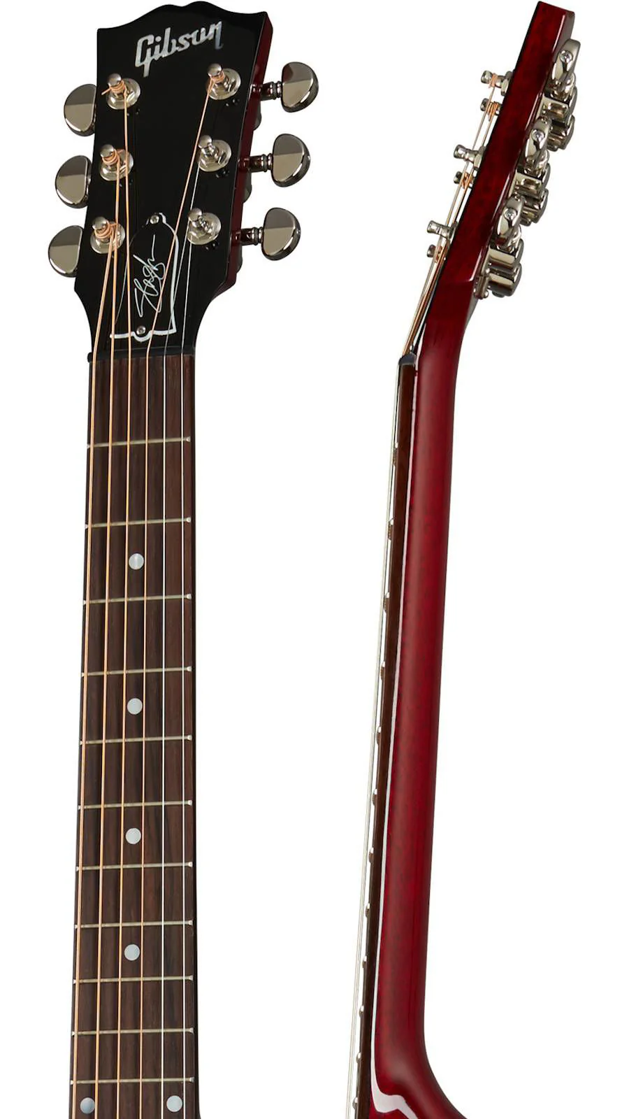 Gibson Slash J45 Acoustic Guitar - Vermillion Burst - Image 8