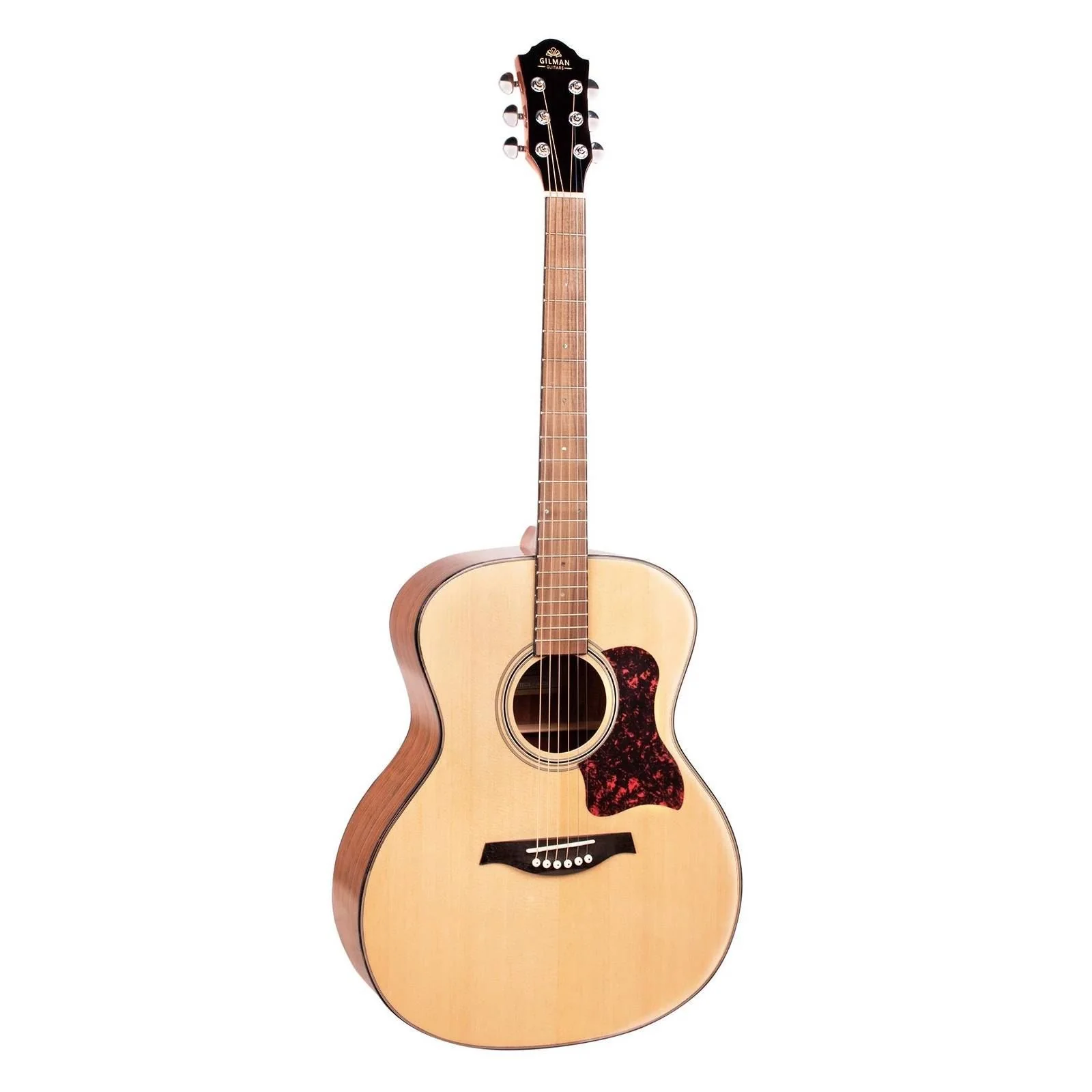 Gilman GA10 Grand Auditorium Acoustic Guitar with Pickup in Natural Gloss - Image 3