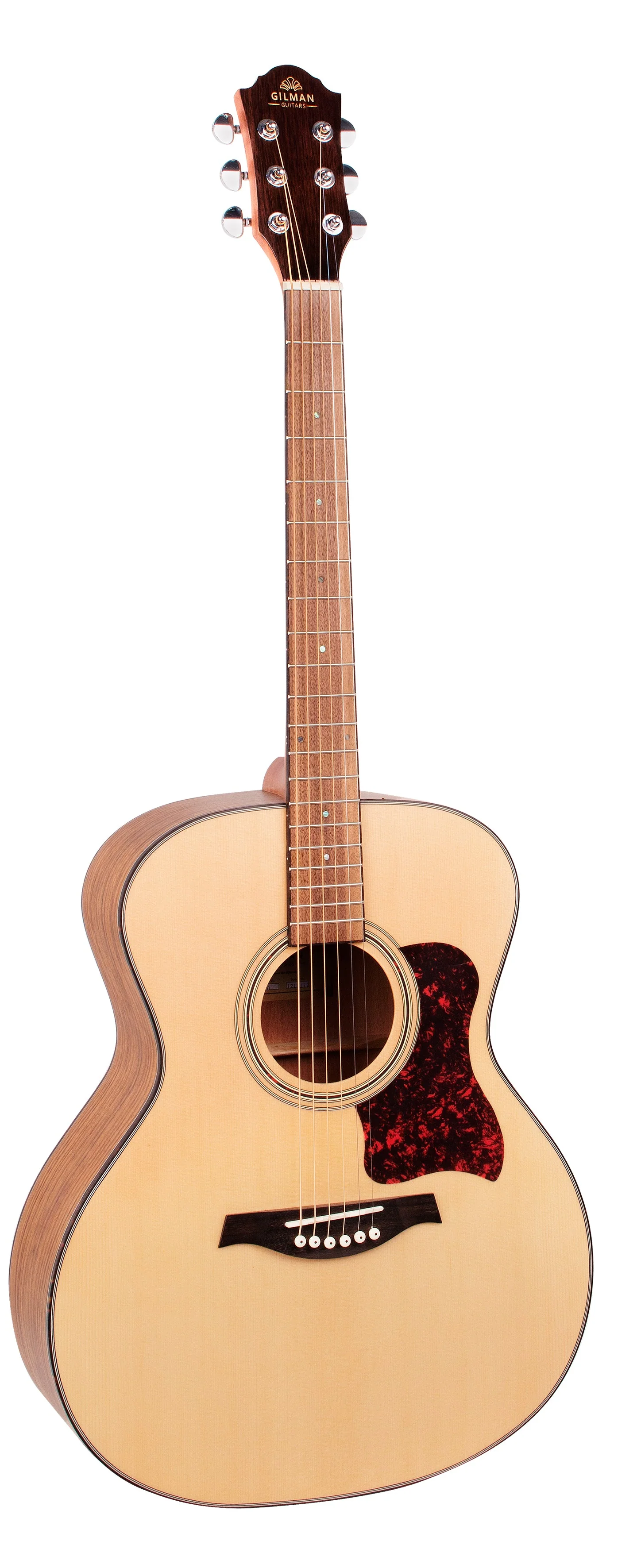 Gilman GA10 Grand Auditorium Dreadnought Acoustic Guitar in Natural Satin - Image 2