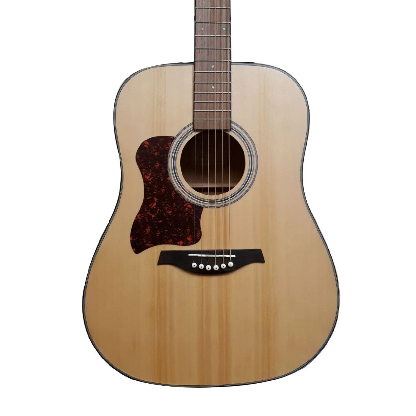 Gilman GA10 Left-Handed Grand Auditorium Dreadnought Acoustic Guitar in Natural Satin - Image 3