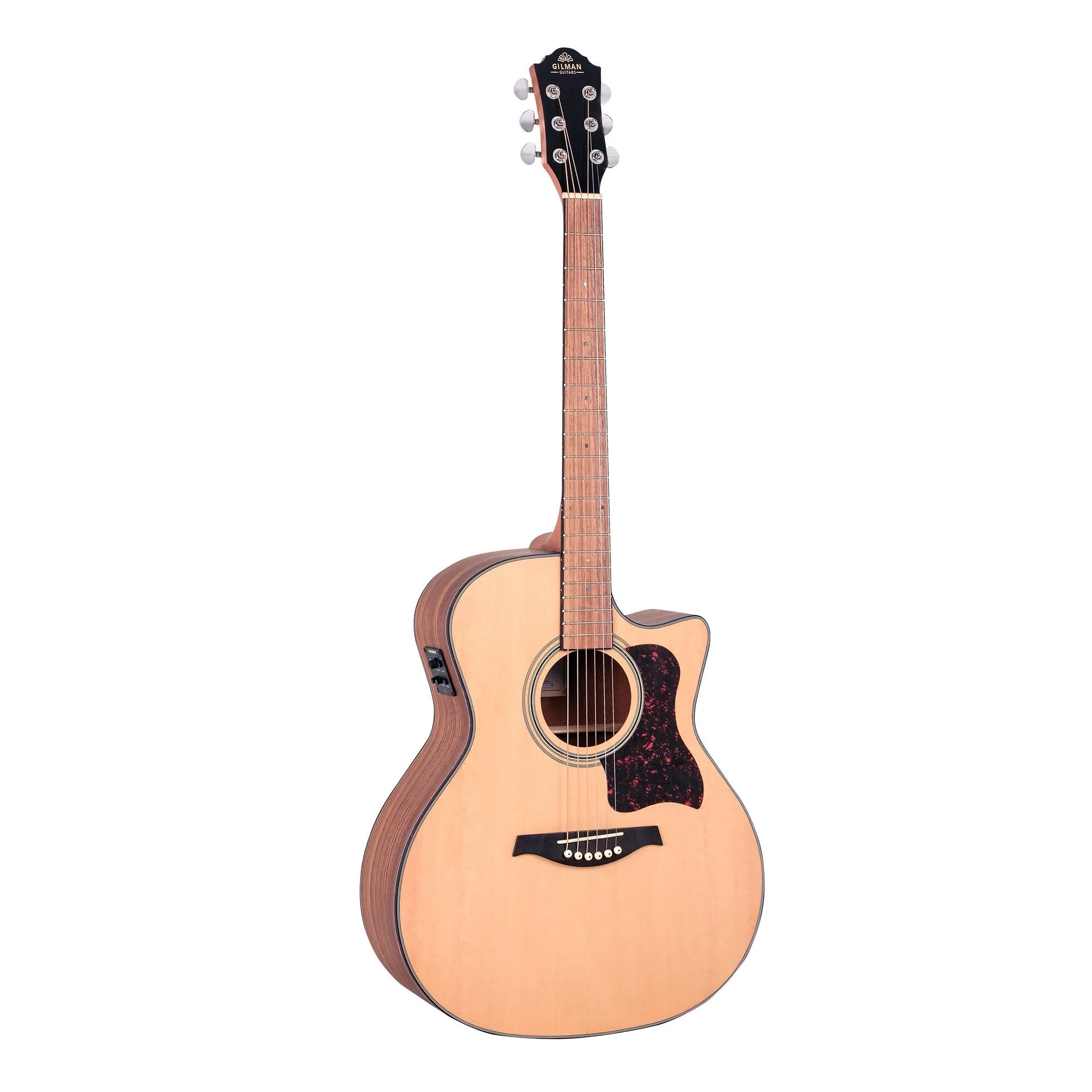 Gilman GA10CE Grand Auditorium Acoustic Guitar with Pickup in Natural Satin - Image 2