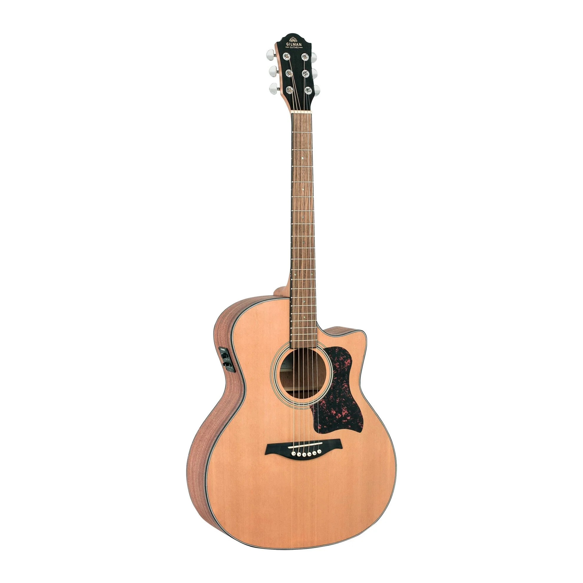 Gilman GA12CE Grand Auditorium Acoustic Guitar with Pickup in Natural Satin - Image 3
