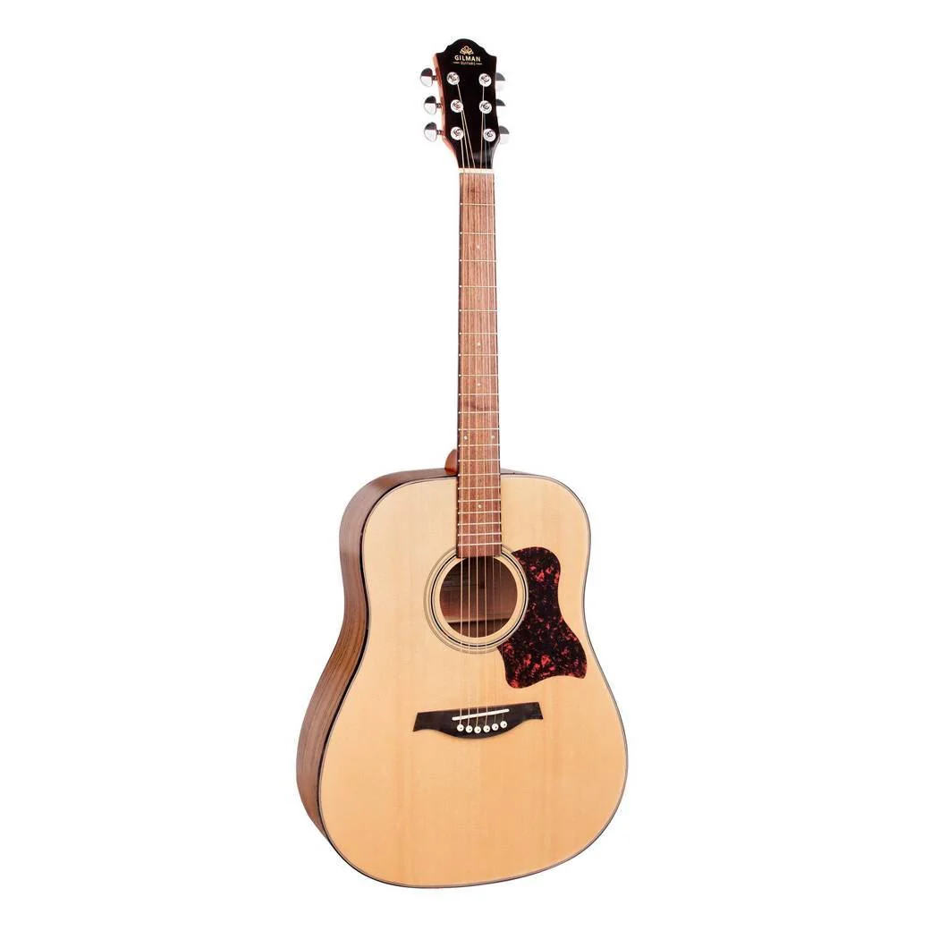 Gilman GD10 Dreadnought Acoustic Guitar in Natural Gloss - Image 2