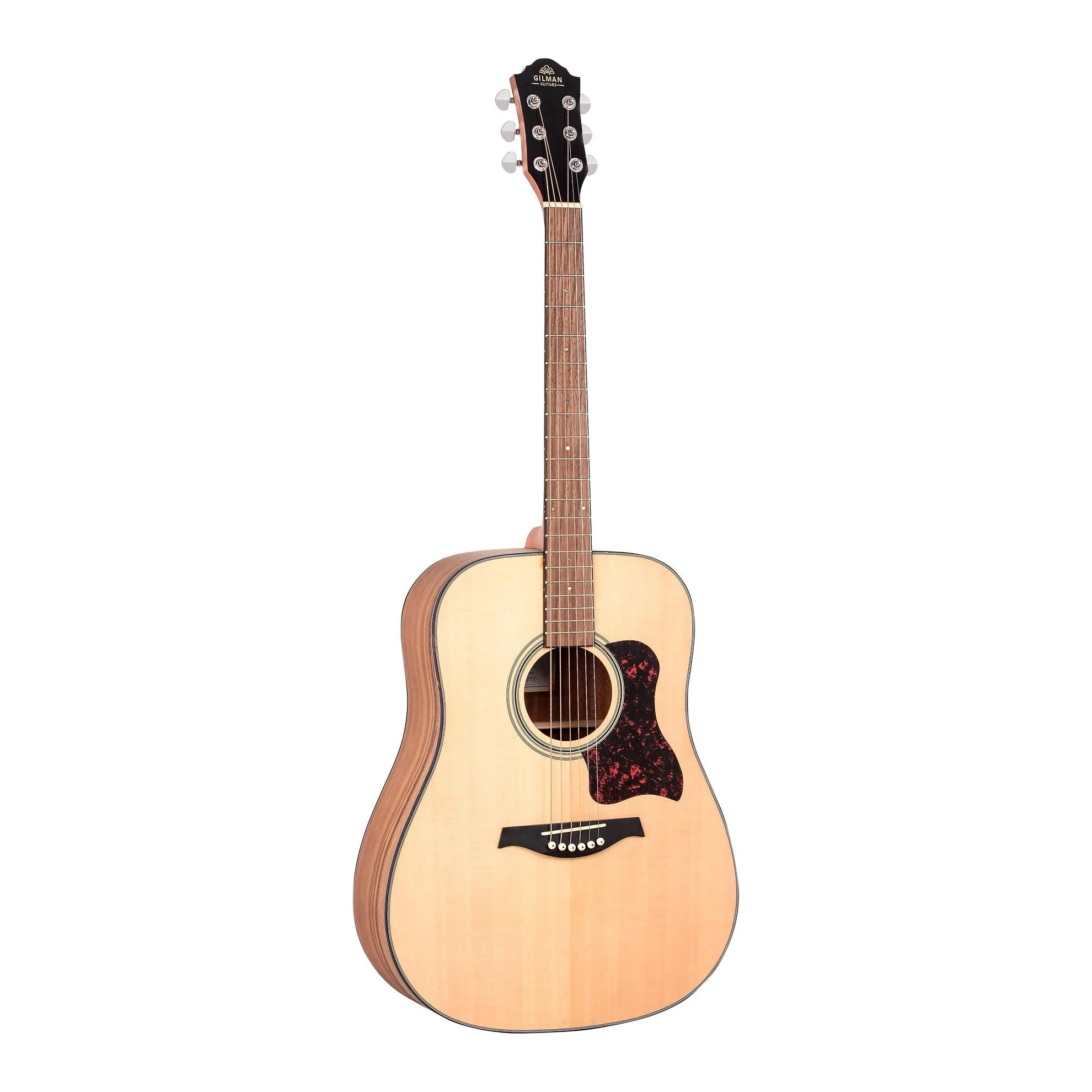 Gilman GD10 Dreadnought Acoustic Guitar in Natural Satin - Image 2