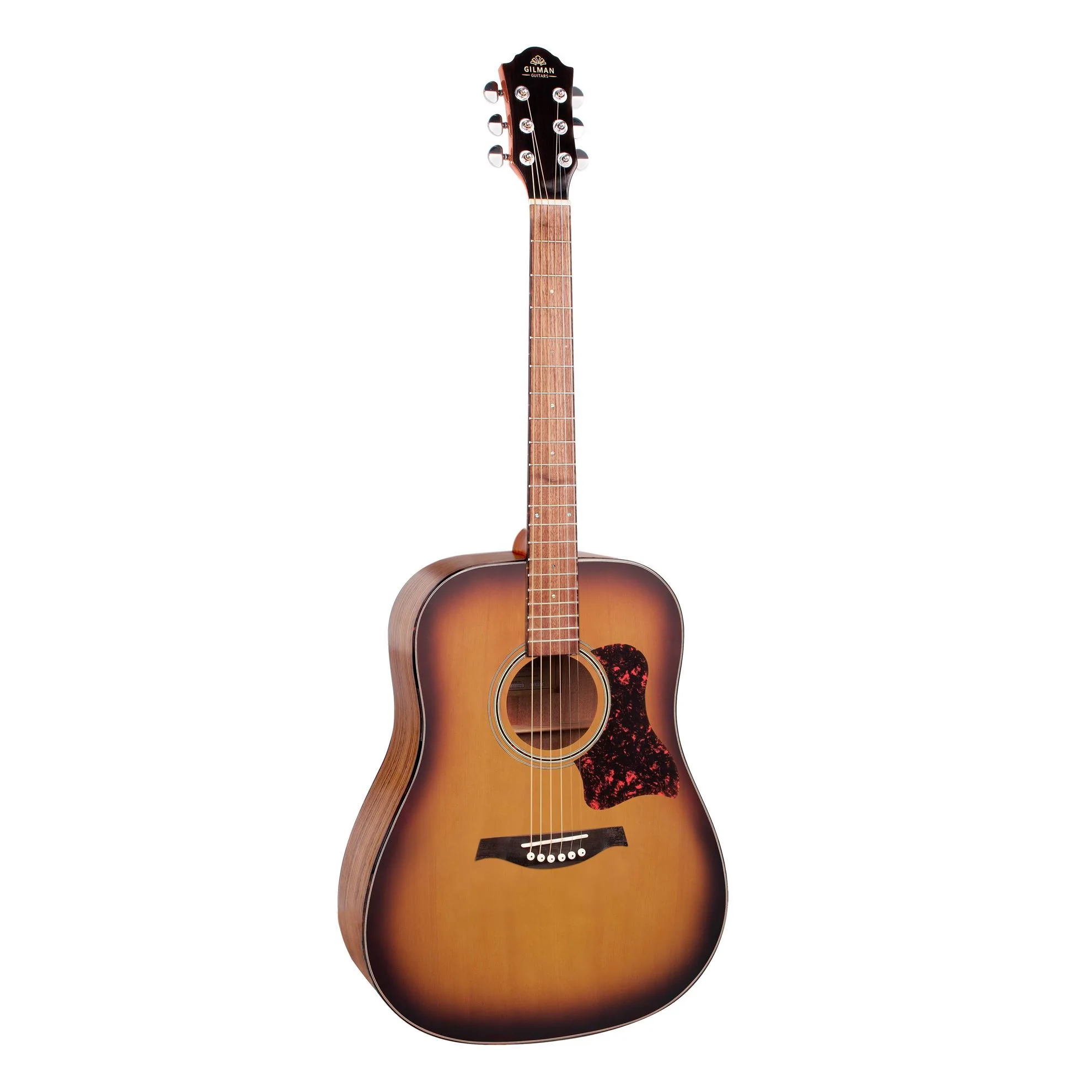 Gilman GD10 Dreadnought Acoustic Guitar in Tobacco Sunburst Satin - Image 2