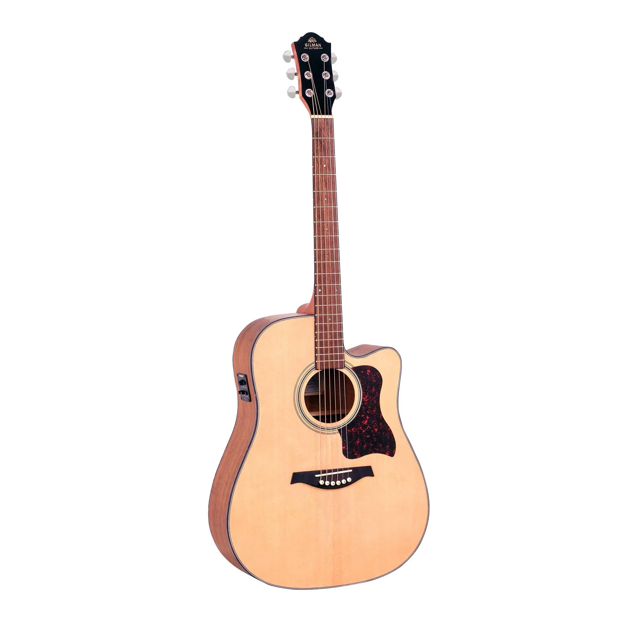Gilman GD10CE Dreadnought Acoustic Guitar with Pickup in Natural Gloss - Image 3