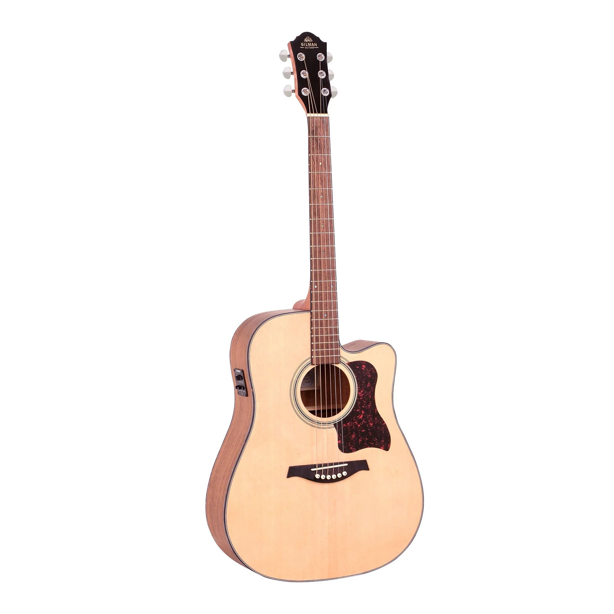 Gilman GD10CE Dreadnought Acoustic Guitar with Pickup in Natural Satin - Image 2