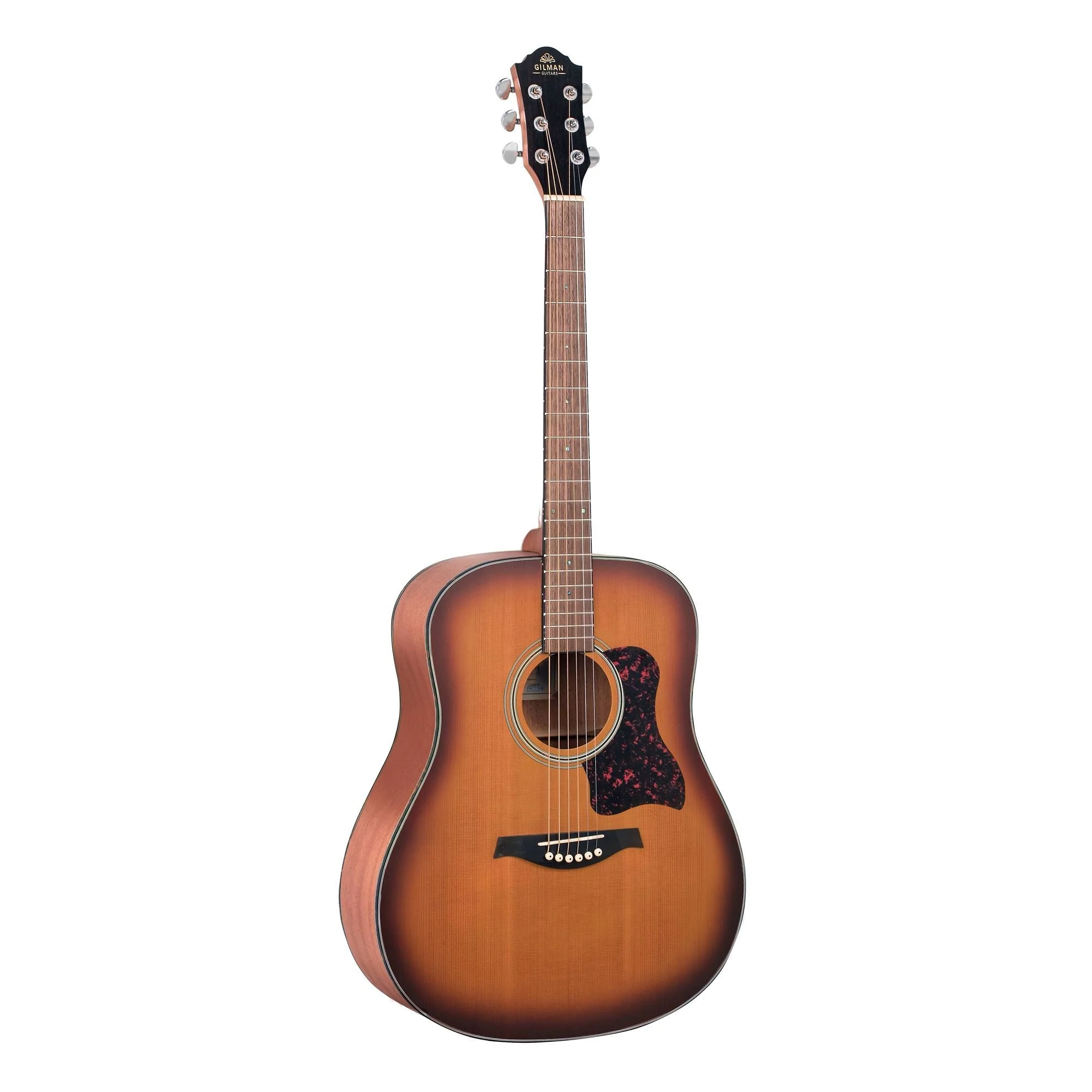 Gilman GD12 Dreadnought Acoustic Guitar in Tobacco Sunburst Satin - Image 2
