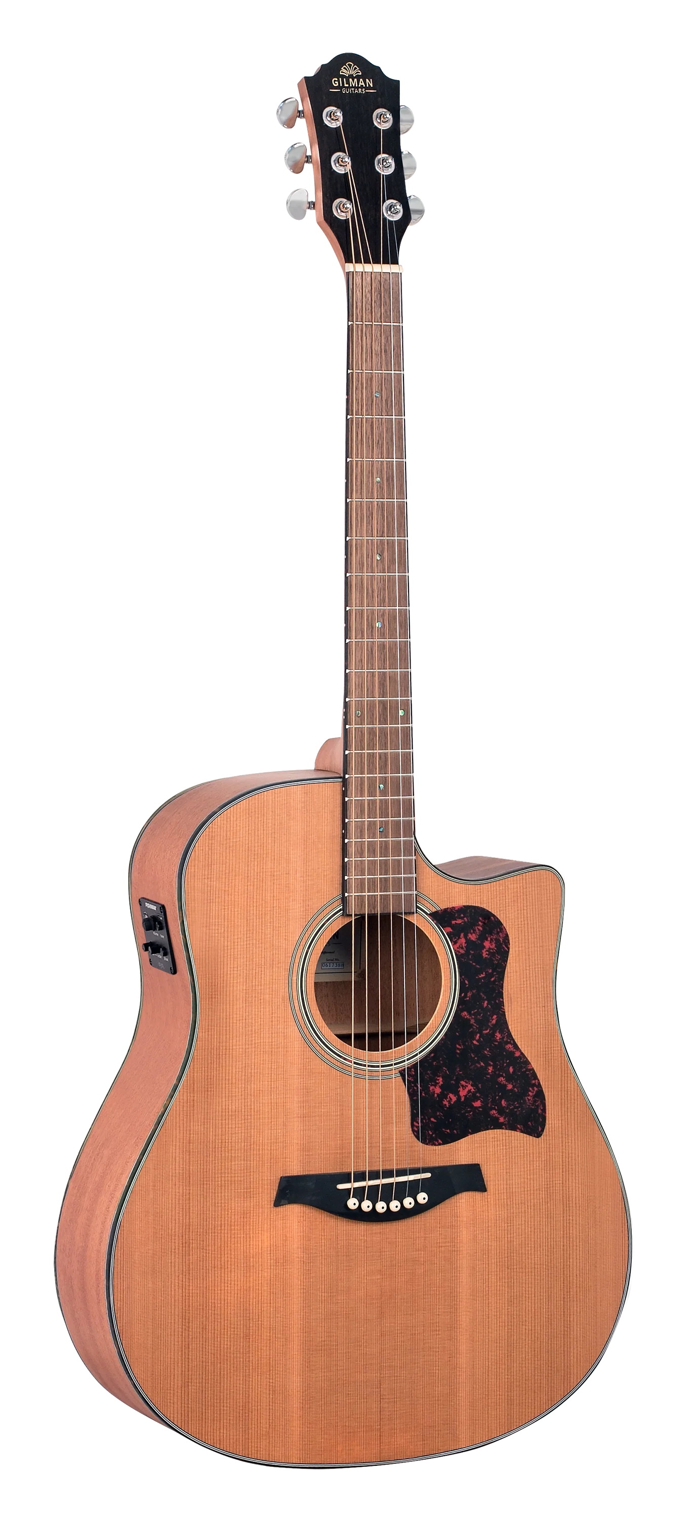 Gilman GD12CE Cutaway Dreadnought Acoustic Guitar - Natural Satin - Image 2