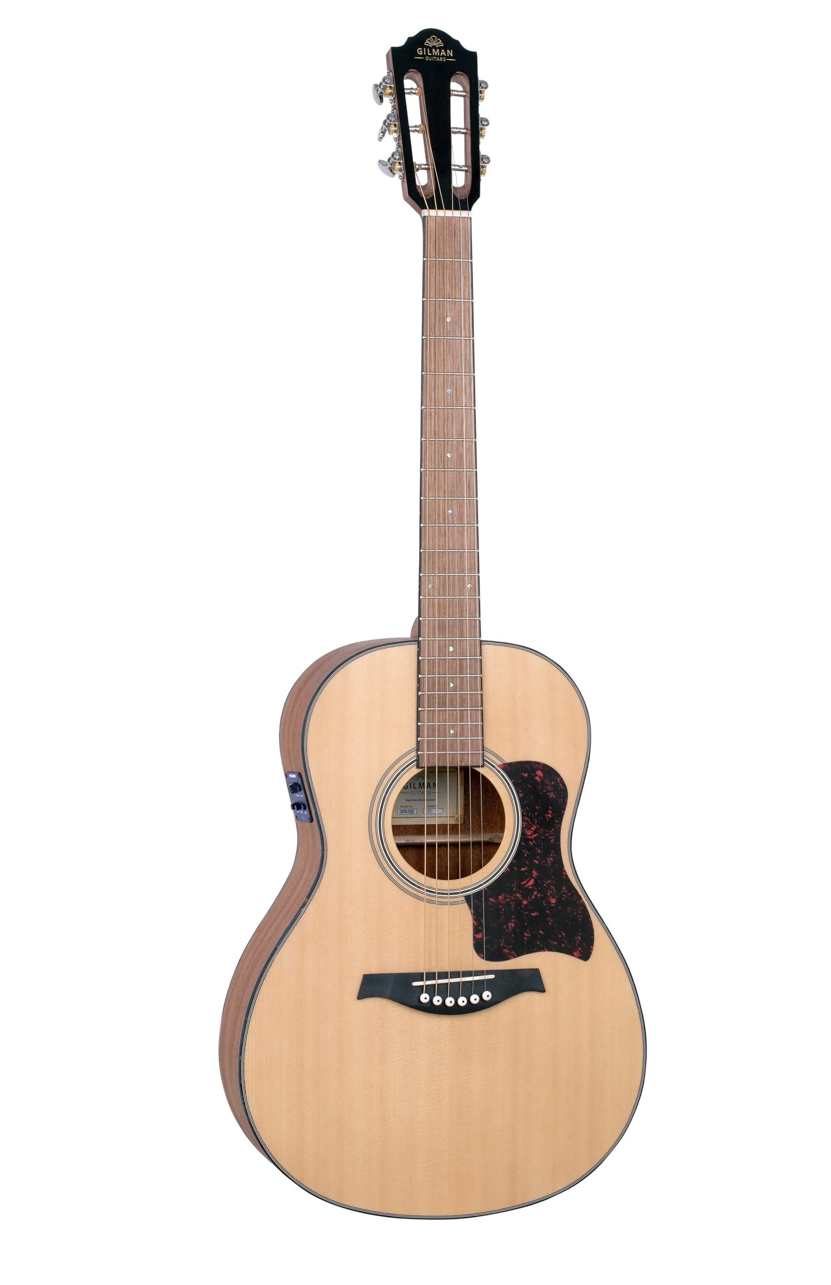 Gilman GPA10 Parlour Acoustic Guitar with Spruce Top in Natural Satin - Image 2