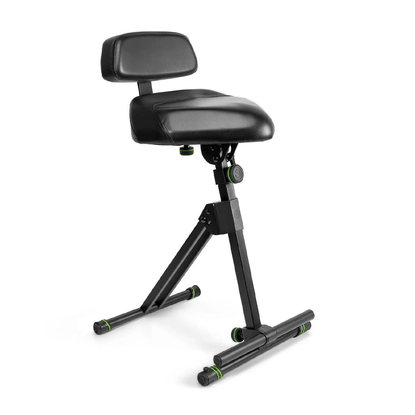 Gravity GFMSEAT1BR Adjustable Musicians Stool with Back Rest - Supports up to 100kg - Image 3