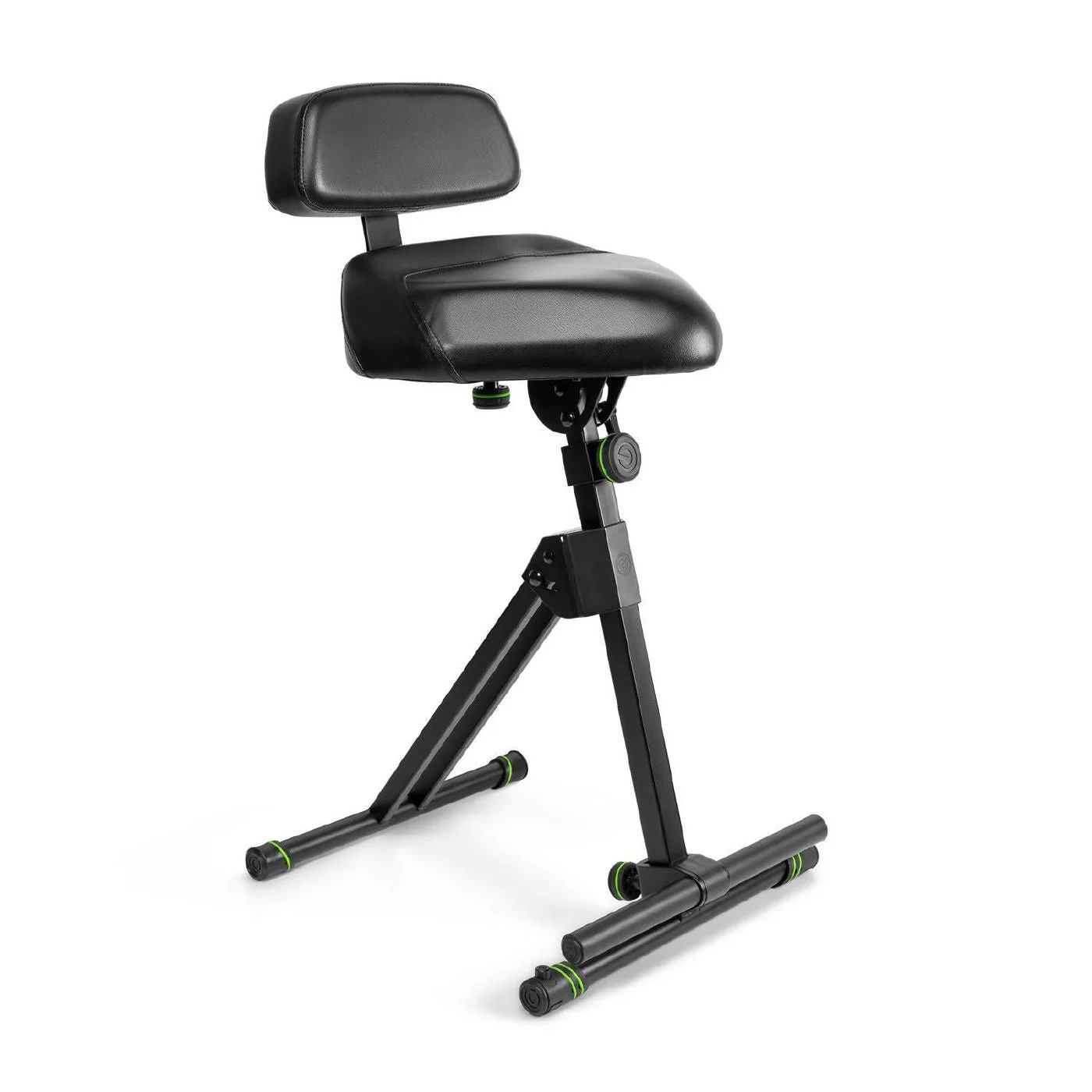 Gravity GFMSEAT1BR Adjustable Musicians Stool with Back Rest - Supports up to 100kg - Image 4