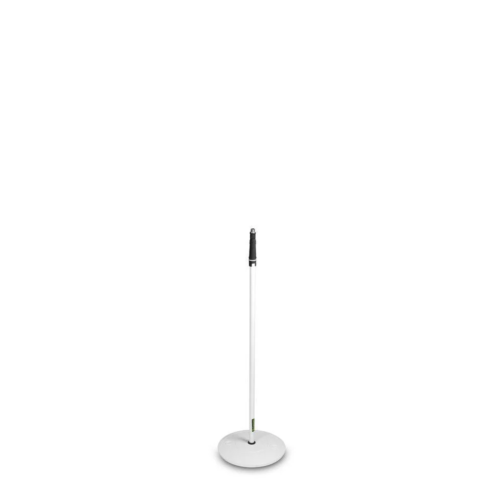 Gravity GMS23W Round Base Microphone Stand in White - Image 2