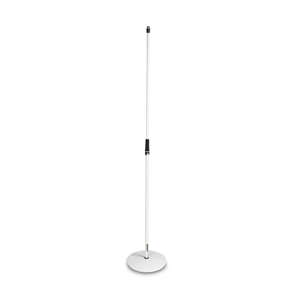 Gravity GMS23W Round Base Microphone Stand in White - Image 4