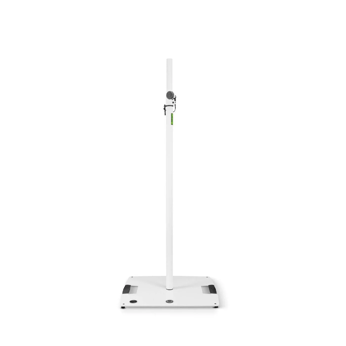 Gravity LS431W White Lighting Stand With Square Steel Base & Off Centre Mounting Option
