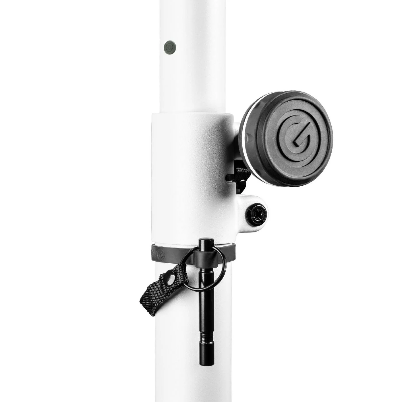 Gravity LS431W White Lighting Stand With Square Steel Base & Off Centre Mounting Option - Image 3