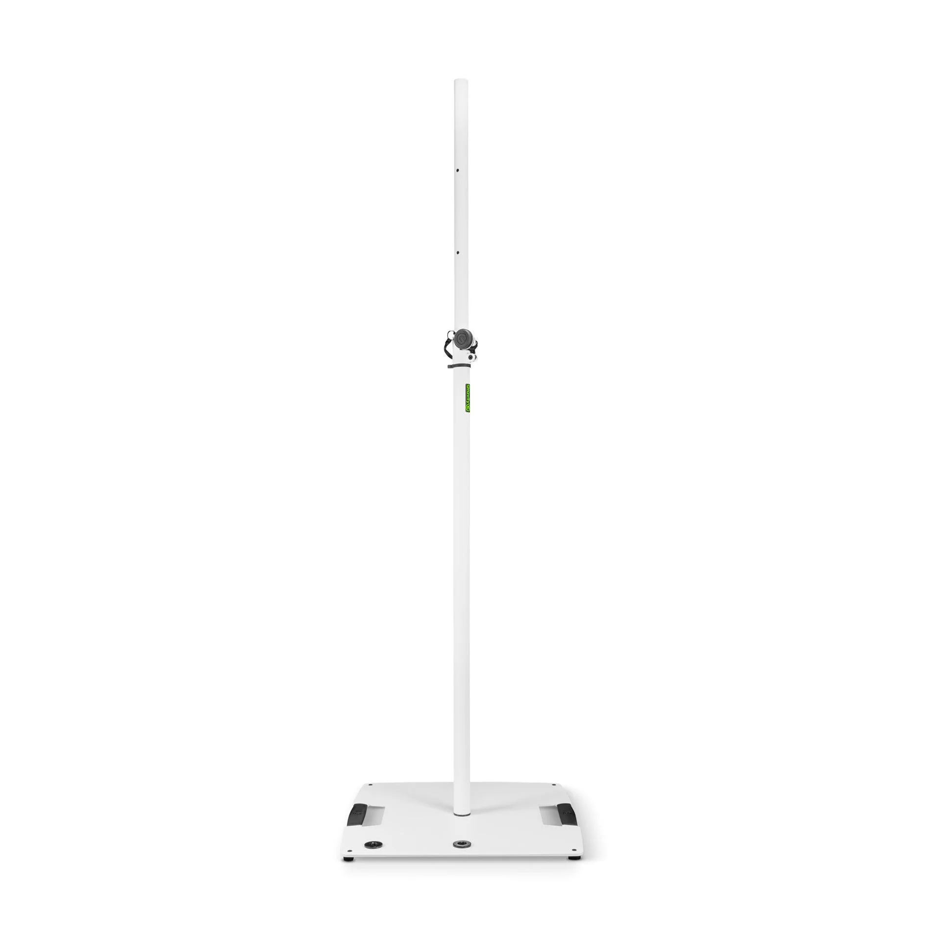Gravity LS431W White Lighting Stand With Square Steel Base & Off Centre Mounting Option - Image 4