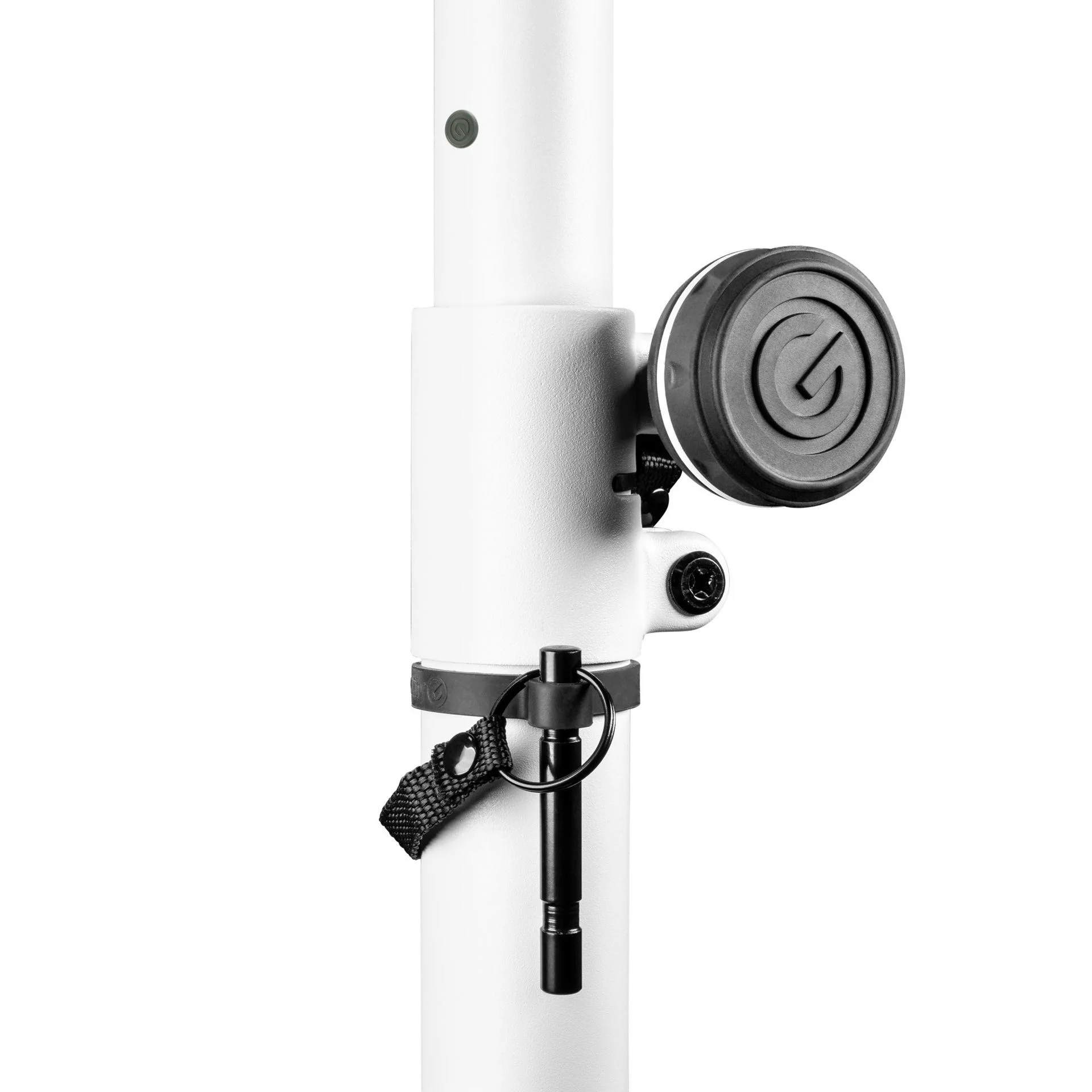 Gravity LS431W White Lighting Stand With Square Steel Base & Off Centre Mounting Option - Image 6