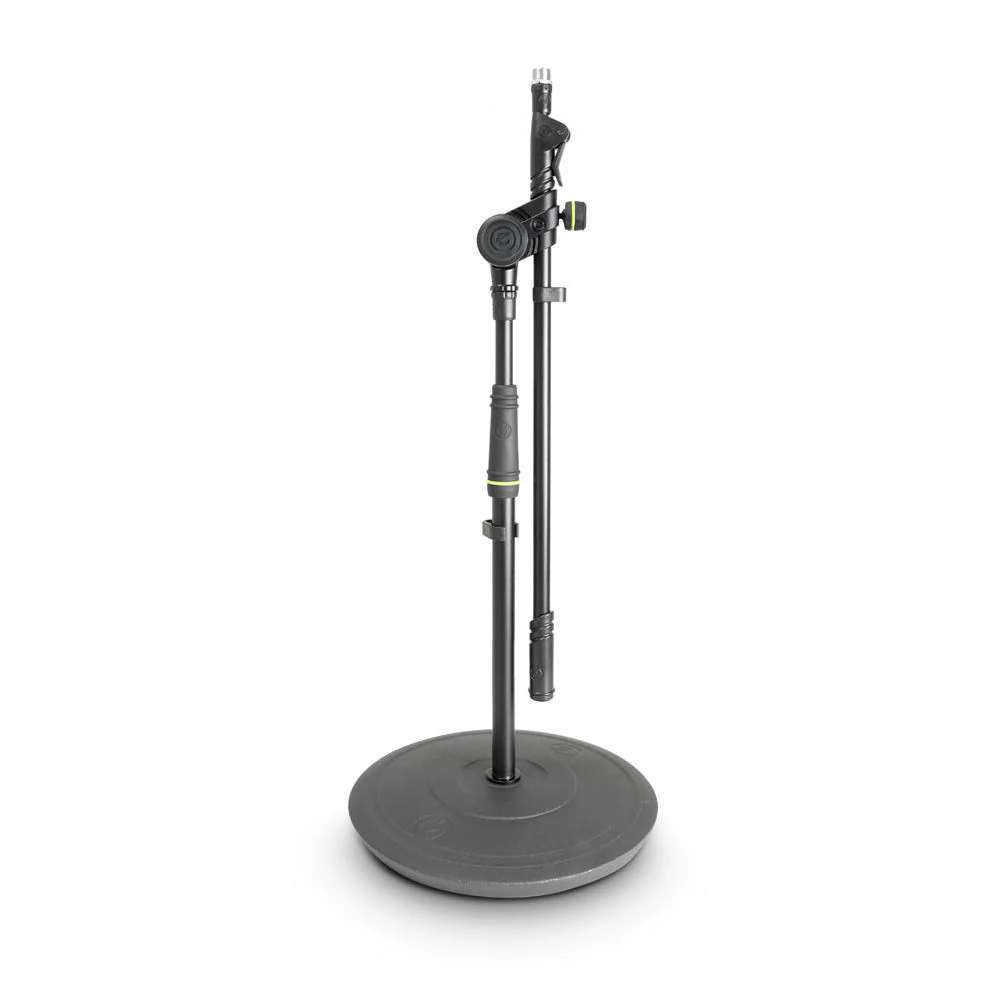 Gravity MS2222B Short Microphone Stand with Round Base & 2 Point Adjusting Tele Boom - Image 4