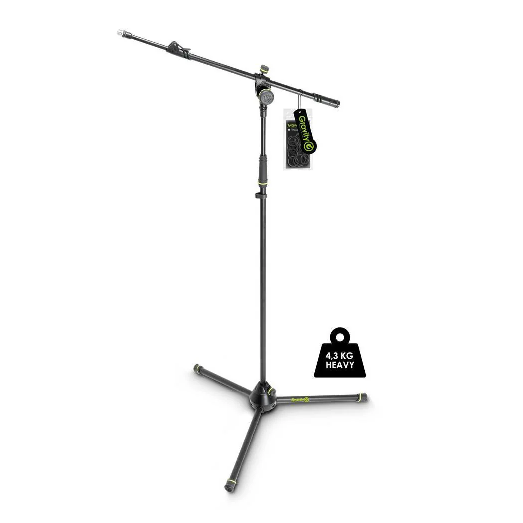 Gravity MS4322HDB Heavy Duty Microphone Stand Tripod 2 Point Telescopic Boom - Image 4