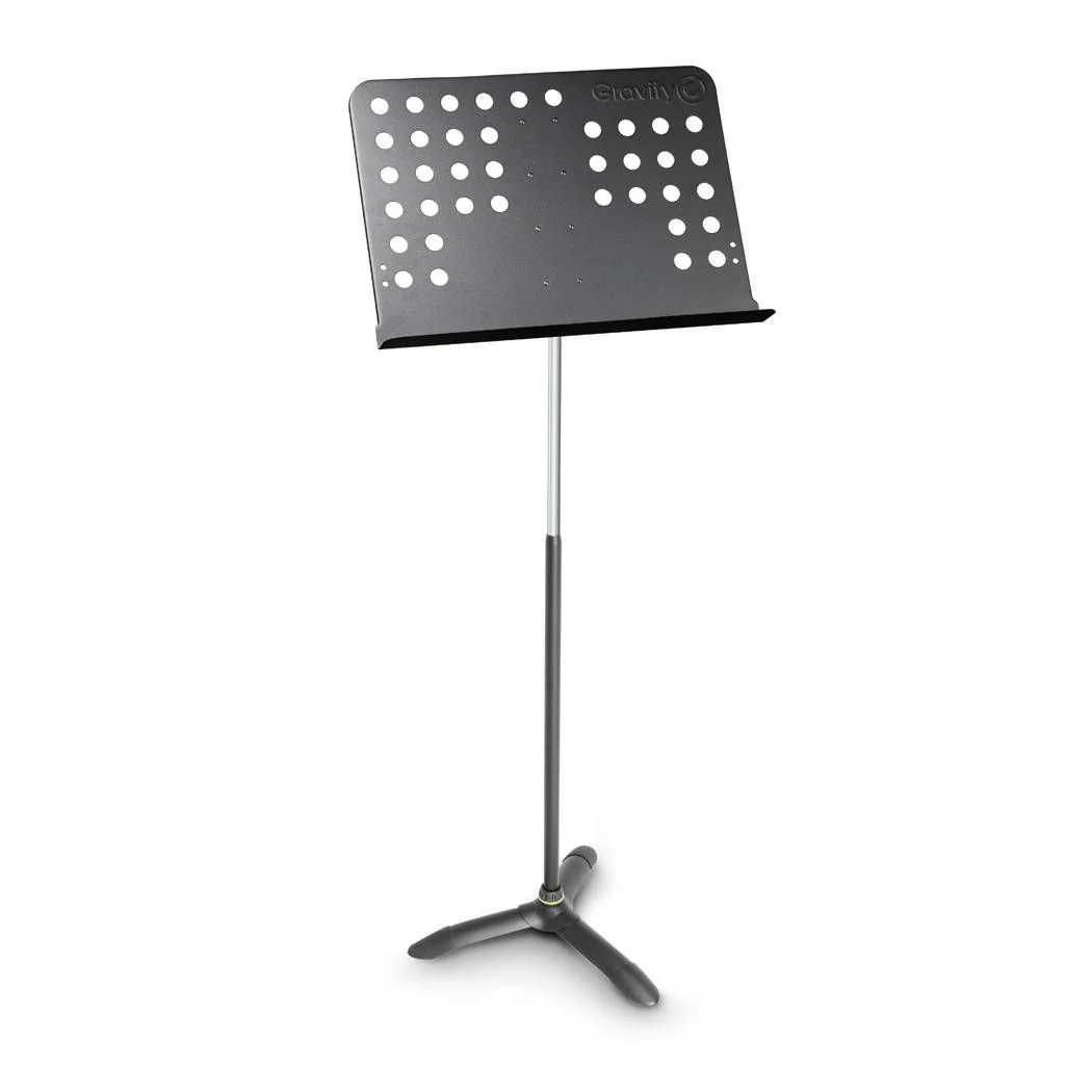 Gravity NSORC2L Tall Music Stand Orchestra With Perforated Steel Desk - Image 6