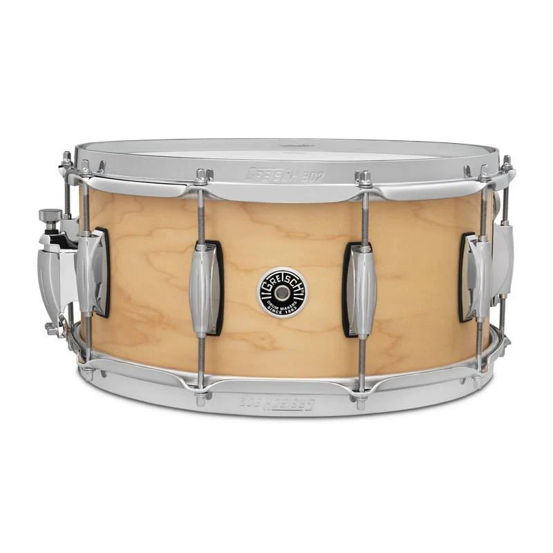 Gretsch Brooklyn Series Straight Satin 14x6.5in Snare Drum with Chrome Hardware - Image 2