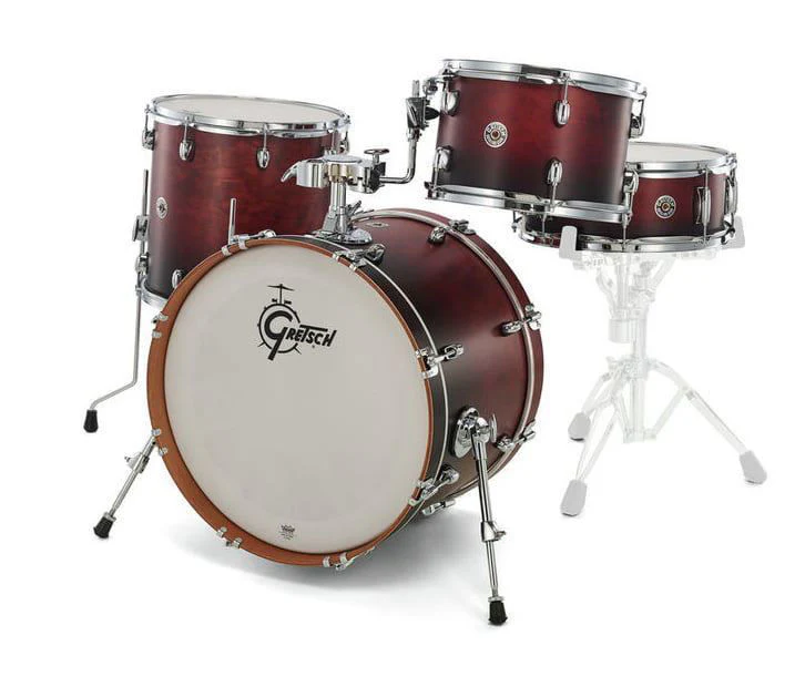 Gretsch Catalina Club 4pc Drum Kit with 20 Inch Kick - Satin Antique Fade - Image 3