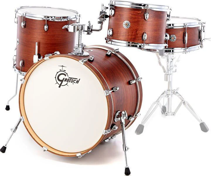 Gretsch Catalina Club 4pc Drum Kit with 20 Inch Kick - Satin Walnut Glaze - Image 3