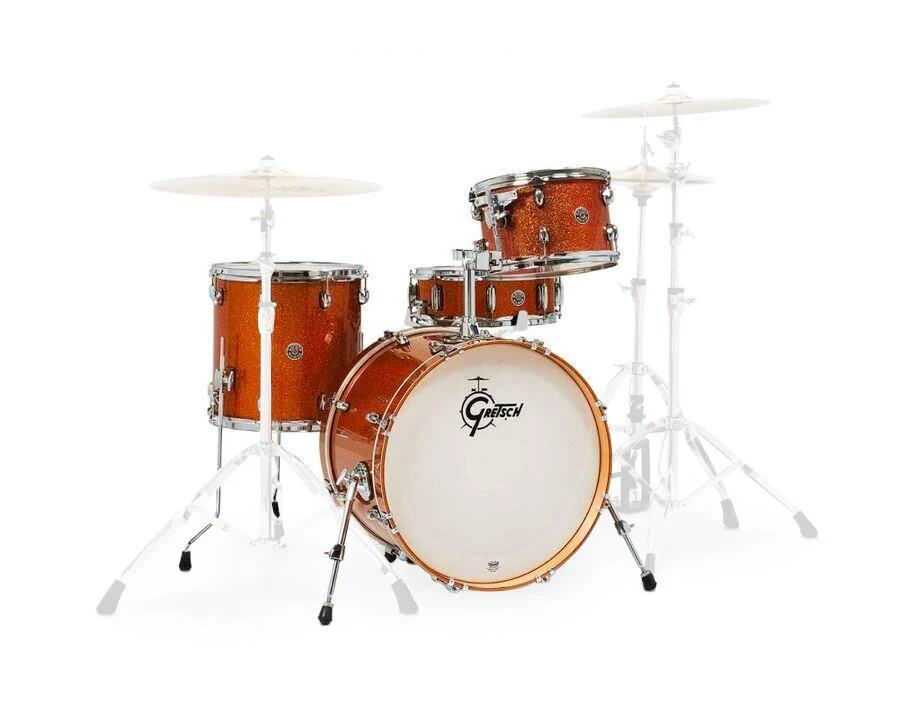 Gretsch Catalina Club CC4 4-Piece Shell Pack Fusion Drum Kit with 20in Bass Drum in Bronze Sparkle - Image 2