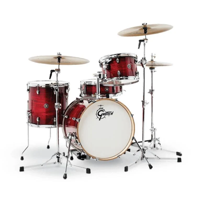 Gretsch Catalina Club CC4 4pc Shell Pack Drum Kit with 18in Bass Drum in Gloss Crimson Burst - Image 2