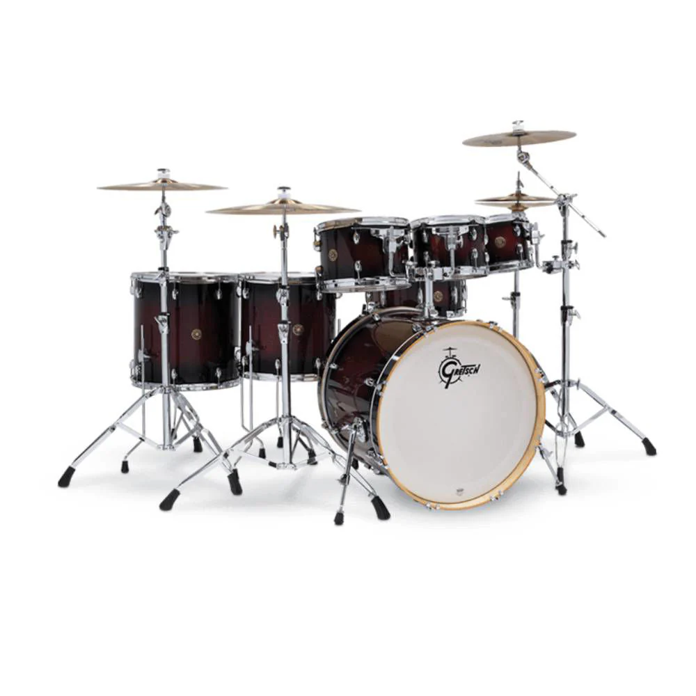 Gretsch Catalina Maple 22/8/10/12/14/16+14S 7pc Drum Shell Pack - Deep Cherry Burst - Image 2
