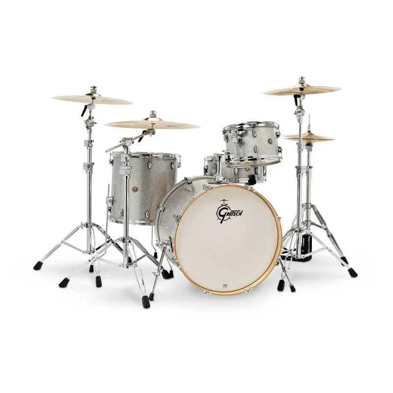 Gretsch Catalina Maple CM4 22 4pc Drum Kit Silver Sparkle - Image 2