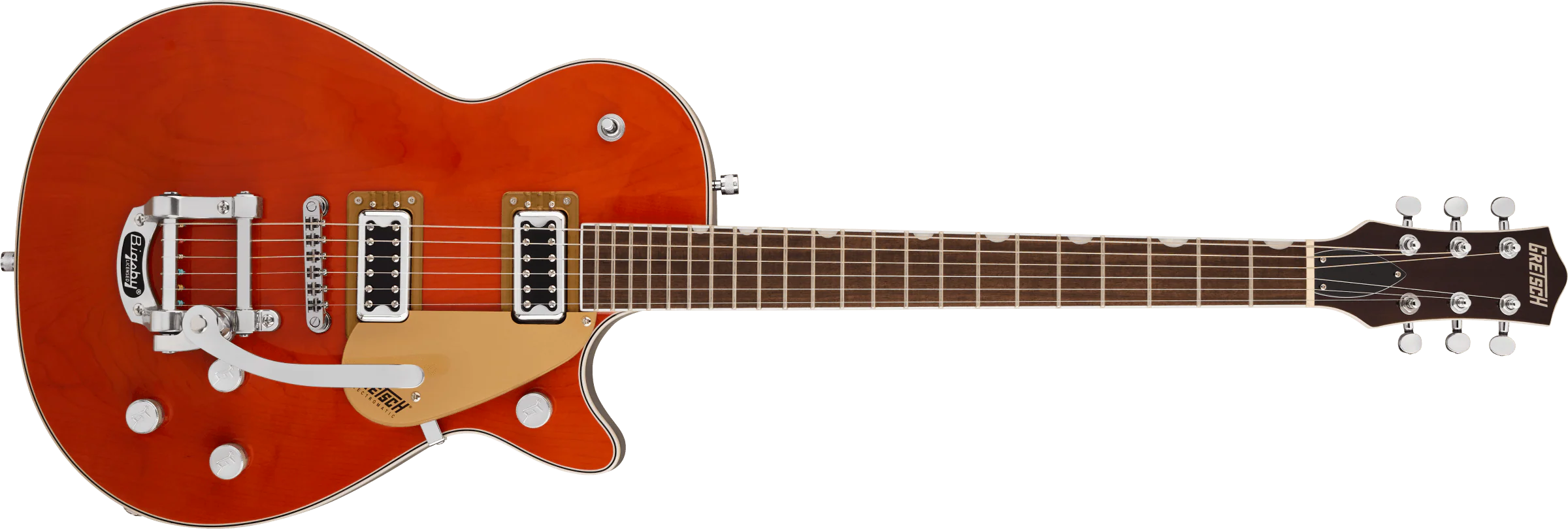 Gretsch G5230T E.Matic Jet FT S-Cut Bigsby LRL FB - Orange Stain
