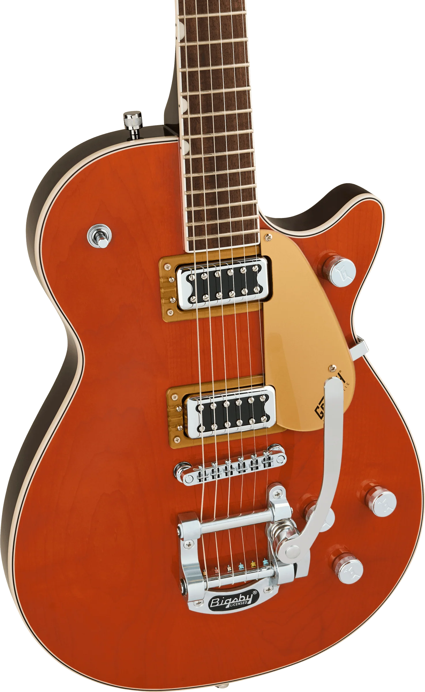 Gretsch G5230T E.Matic Jet FT S-Cut Bigsby LRL FB - Orange Stain - Image 3