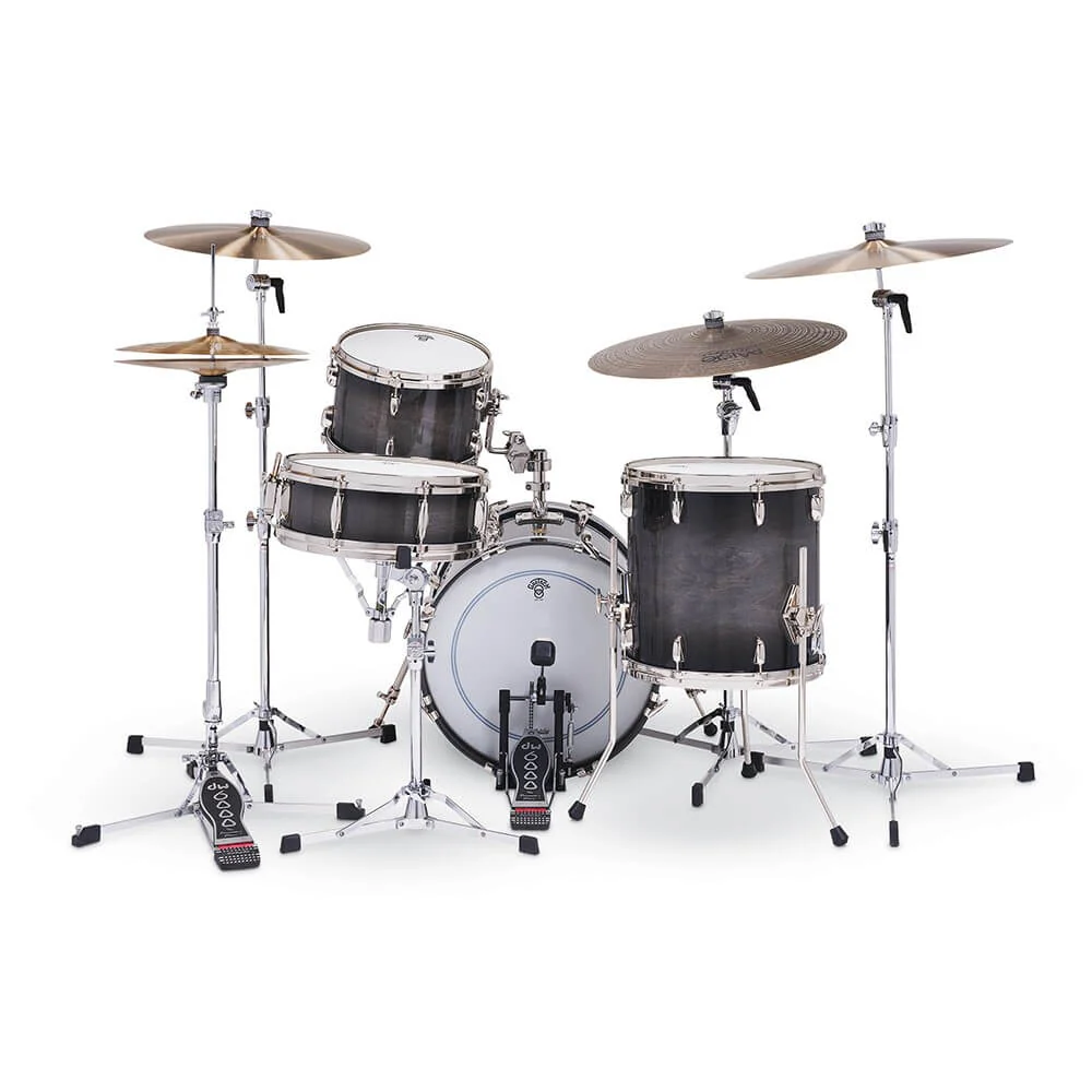 Gretsch Limited Edition 140th Anniversary 12/14/18 + 14S 4pc Drum Shell Pack - Ebony Stardust - Image 12