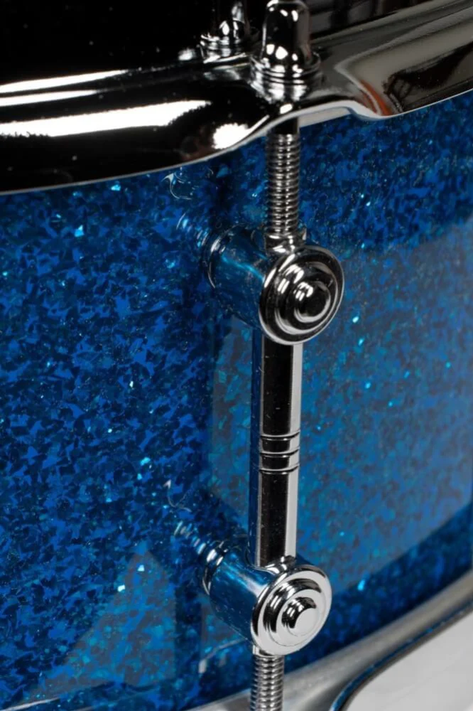 Gretsch Mike Johnston Brooklyn Standard 14x5.5 Snare Drum - Limited Edition Blue Glass - Image 3